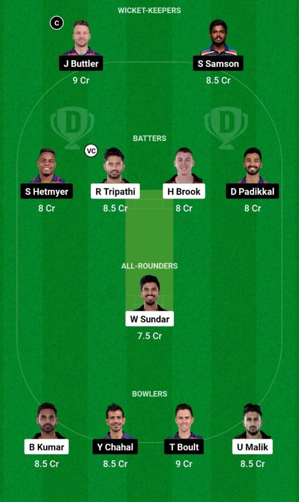 SRH vs RR IPL 2023 Match 4 Dream11 Team