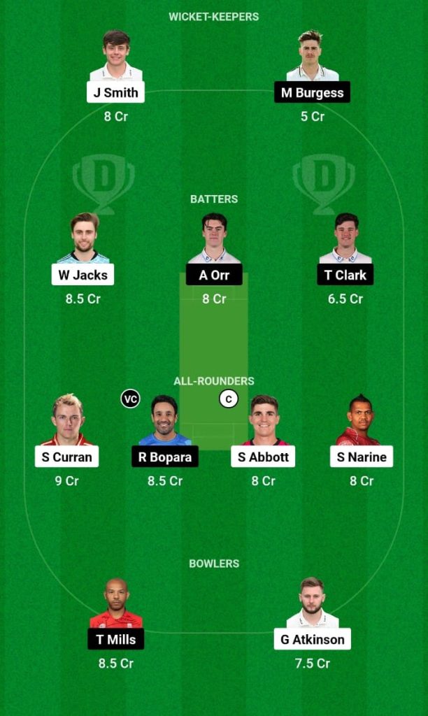 SUR vs SUS Dream11 Prediction, Fantasy Tips