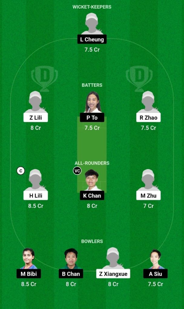 CHN-W vs HKG-W Dream11 Prediction, Fantasy Tips