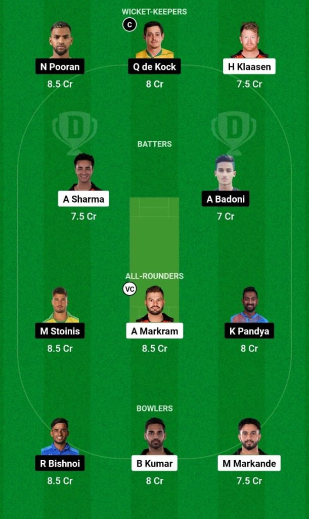 SRH vs LSG Dream11 Prediction, Fantasy Tips