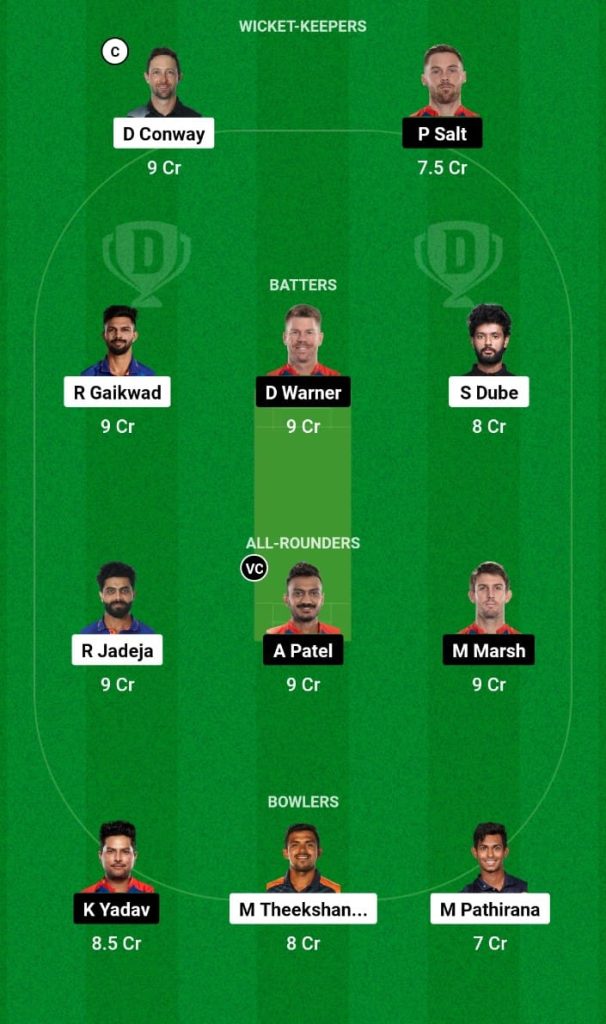 CSK vs DC Dream11 Prediction, Fantasy Tips