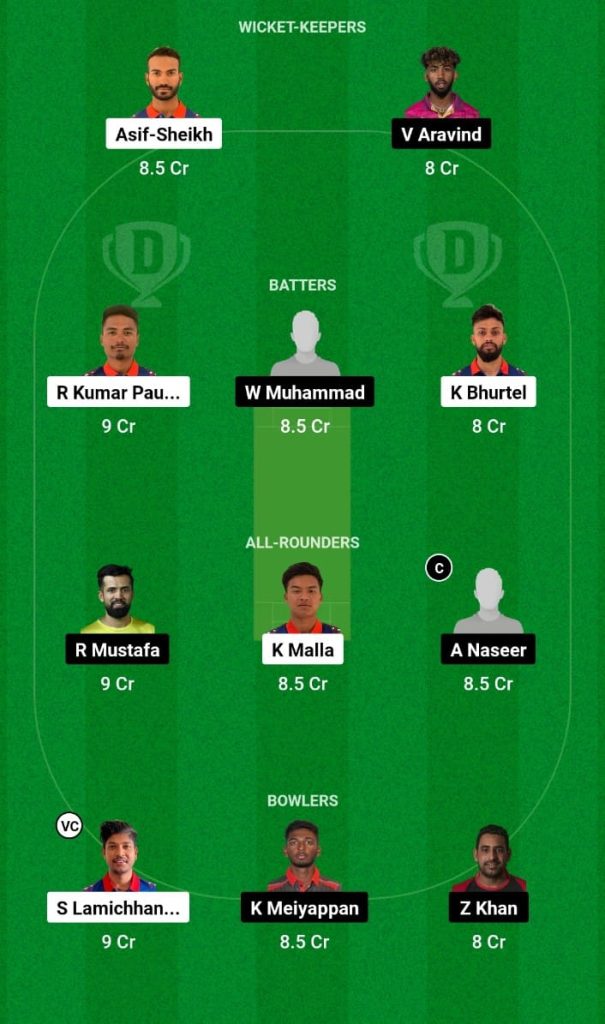 NEP vs UAE Dream11 Prediction, Fantasy Tips