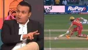 Virender Sehwag lashes out at Sam Curran after his run out against the Royal Challengers Bangalore