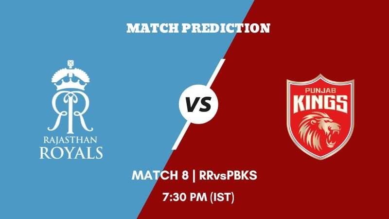 IPL 2023 Match 8 RR vs PBKS Today's Match Prediction