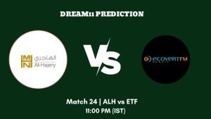 KCC Friendi Mobile T20 Champions Trophy 2023 Match 24 ALH vs ETF Dream11 Prediction, Fantasy Tips