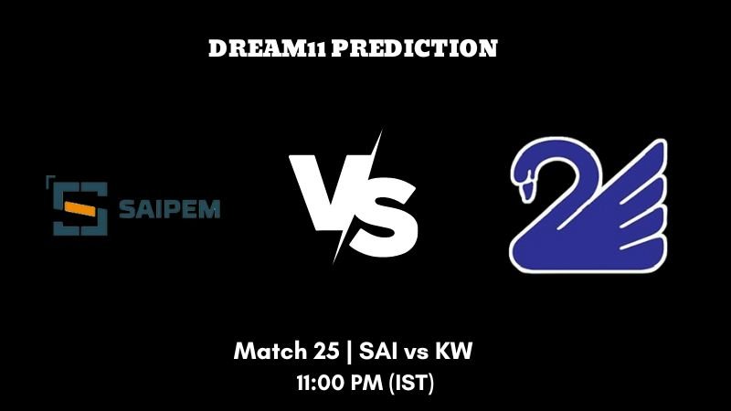 KCC Friendi Mobile T20 Champions Trophy 2023 Match 25 SAI vs KW Dream11 Prediction, Fantasy Tips