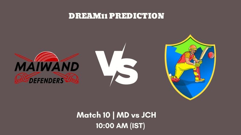 Afghan OD Cup 2023 Match 10 MD vs JCH Dream11 Prediction, Fantasy Tips