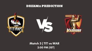 Siechem Pondicherry T10 2023 Match 3 TIT vs WAR Dream11 Prediction, Fantasy Tips