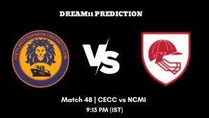 KCC Friendi Mobile T20 Champions Trophy 2023 Match 48 CECC vs NCMI Dream11 Prediction, Fantasy Tips