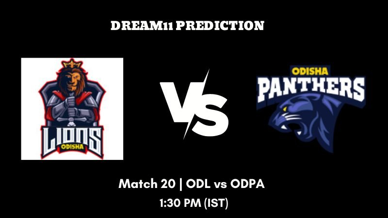 TCM Odisha Cricket League 2023 Match 20 ODL vs ODPA Dream11 Prediction, Fantasy Tips