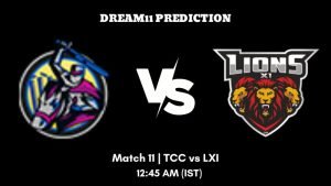 KCC T10 Summer Challenge League 2023 Match 11 TCC vs LXI Dream11 Prediction, Fantasy Tips