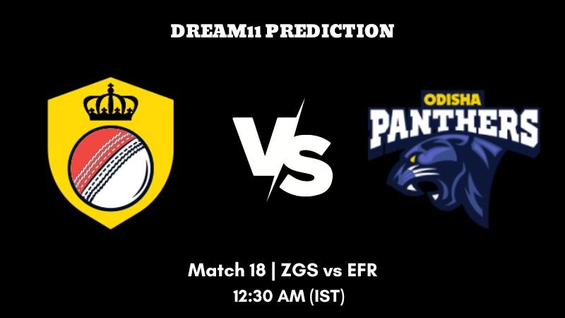 Ajman T10 2023 Match 18 ZGS vs EFR Dream11 Prediction, Fantasy Tips