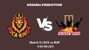 Trinidad T10 Blast 2023 Match 11 SCK vs RUN Dream11 Prediction, Fantasy Tips