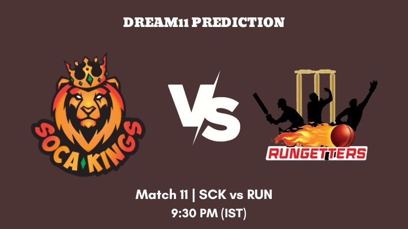 Trinidad T10 Blast 2023 Match 11 SCK vs RUN Dream11 Prediction, Fantasy Tips