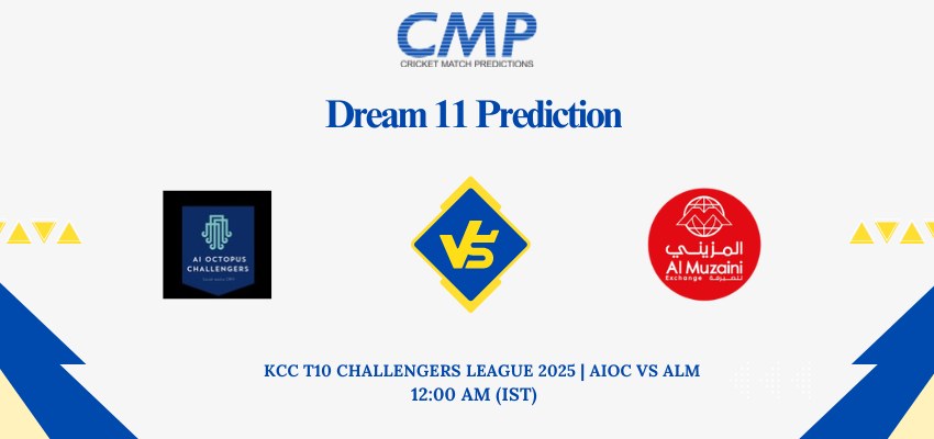 AIOC vs ALM Dream11 Prediction KCC T10 Challengers League 2025 Match 8 Fantasy Tips