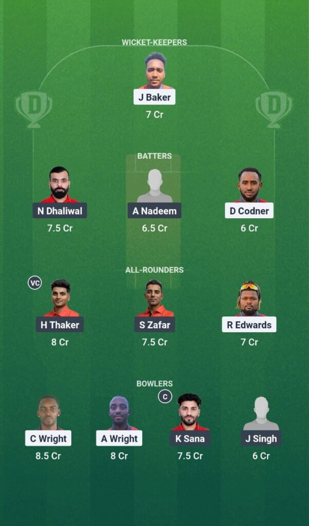 CAY vs CAN Dream11 Prediction, Match 13 - North American T20 Cup 2025
