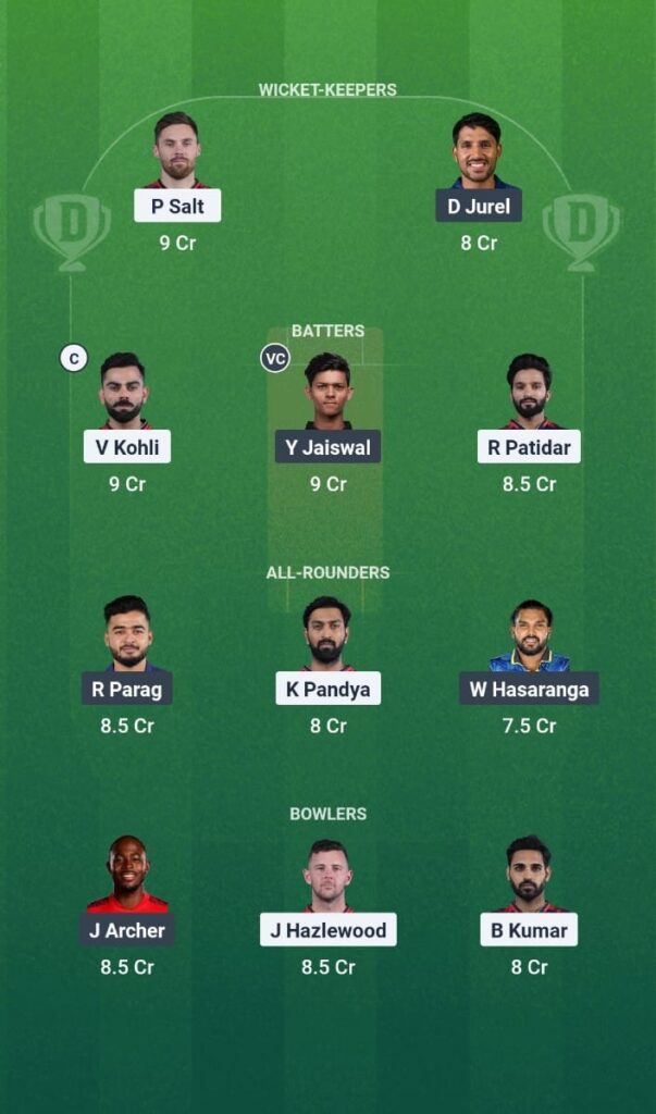 RCB vs RR Dream11 Prediction, IPL 2025 Match 42: Fantasy Tips