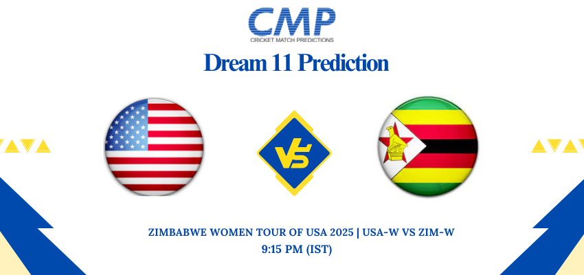 USA-W vs ZIM-W Dream11 Prediction Zimbabwe Women tour of USA 2025 3rd T20I Fantasy Tips