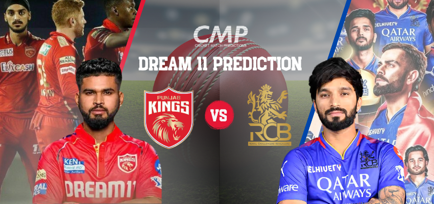 PBKS vs RCB Dream11 Prediction, IPL 2025: Tips & Preview