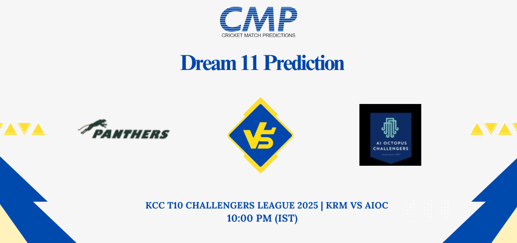 KRM vs AIOC Dream11 Prediction KCC T10 Challengers League 2025 Match 20 Fantasy Tips