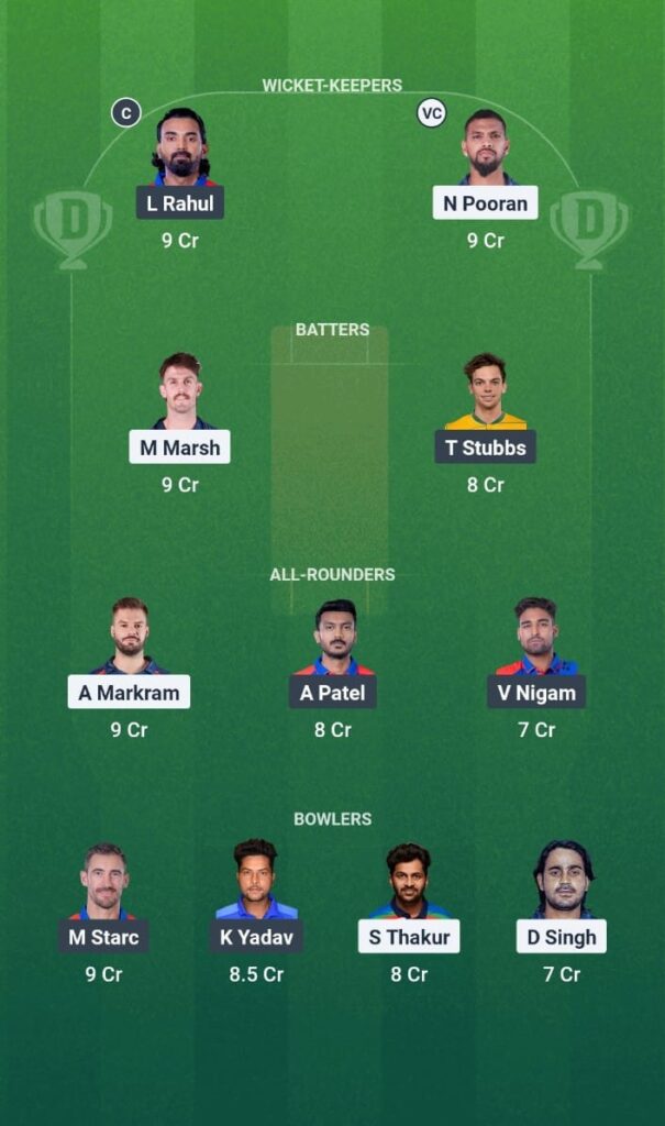 LSG vs DC Dream11 Prediction IPL 2025 Match 40 Fantasy Tips