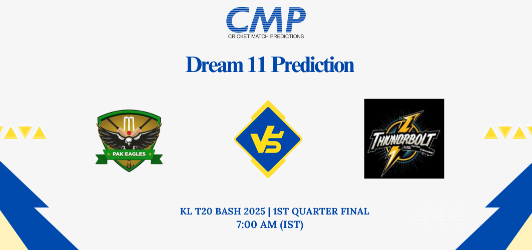 PAE vs AFT Dream11 Prediction KL T20 Bash 2025 1st Quarter Final Fantasy Tips
