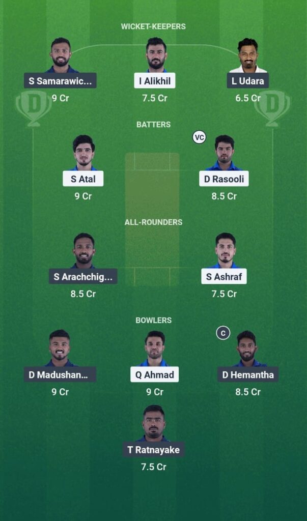 AFG-A vs SL-A Dream11 Prediction, Match 6 – Tri-Nation Series 2025
