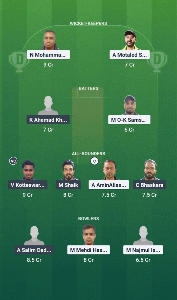 OSM vs GUC Dream11 Prediction KCC T20 Challengers B League Edition 2 2025 Match 26 Fantasy Tips