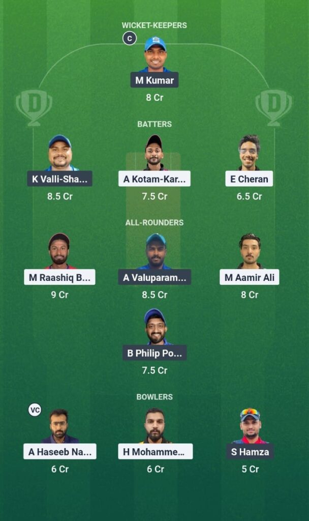 SAS vs KRM Dream11 Prediction KCC T10 Challengers League 2025 Match 11 Fantasy Tips