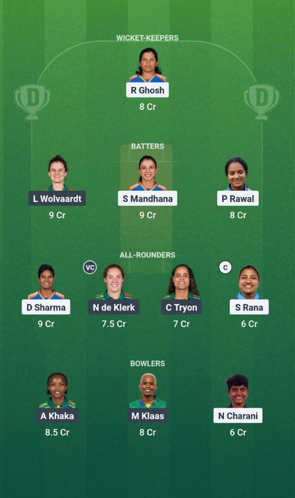 IND-W vs SA-W Dream11 PredictionSri Lanka Women's Tri-Nation Series 2025 Match 2 Fantasy Tips