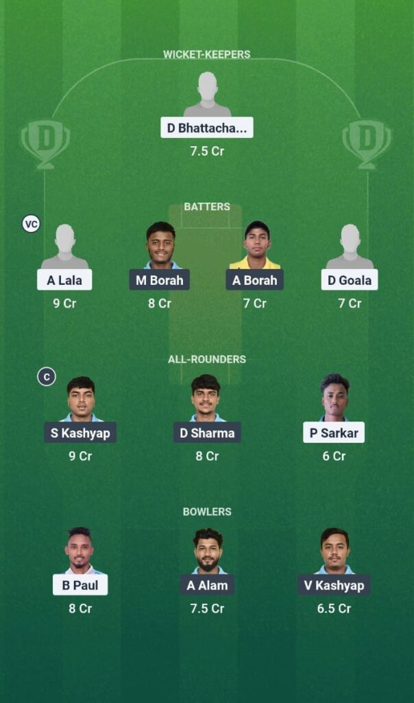 SMH vs GTC Dream11 Prediction Guwahati Spring League 2025 Match 23 Fantasy Tips