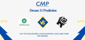 AMB vs SBS Dream11 Prediction Today Match KCC T20 Challengers A League Edition 3 2025 Match 16 Fantasy Tips