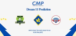 BLB vs GG Dream11 Prediction Today Match Spice Isle T10 2025 Match 12 Fantasy Tips