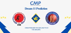 BLP vs JC Dream11 Prediction Chhattisgarh T20 2025 Match 13 Fantasy Tips