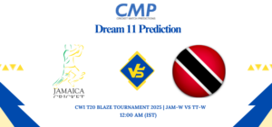 CWI T20 Blaze Tournament 2025 Match 5 JAM-W vs TT-W Dream11 Prediction