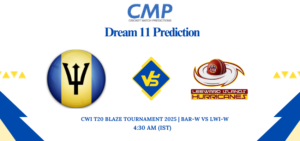 CWI T20 Blaze Tournament 2025 Match 6 BAR-W vs LWI-W Dream11 Prediction