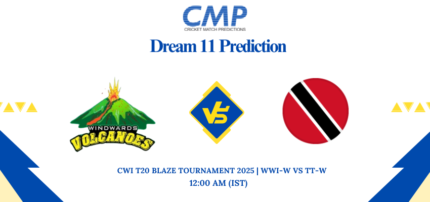 CWI T20 Blaze Tournament 2025 Match 8 BAR-W vs TT-W Dream11 Prediction