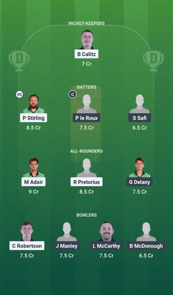 NK vs MUR Dream11 Prediction Ireland Inter-Provincial 50 Over Trophy 2025 Match 6 Fantasy Tips