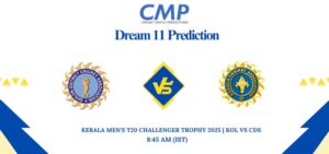 KOL vs CDS Dream11 Prediction Today Match Kerala Men's T20 Challenger Trophy 2025 Match 25 Fantasy Tips