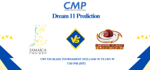 CWI T20 Blaze Tournament 2025 Match 7 JAM-W vs LWI-W Dream11 Prediction