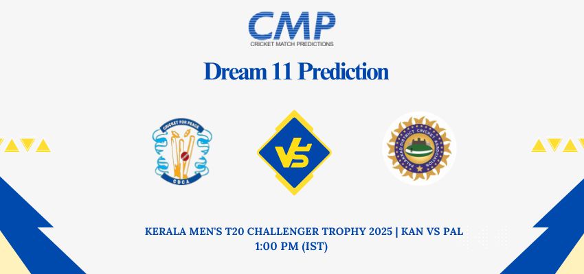 KAN vs PAL Dream11 Prediction Today Match Kerala Men's T20 Challenger Trophy 2025 Match 16 Fantasy Tips