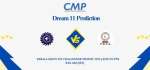 KOD vs PTH Dream11 Prediction Today Match Kerala Men's T20 Challenger Trophy 2025 Match 19 Fantasy Tips