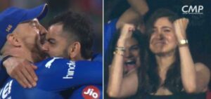 Kohli Anushka Cheer Wildly After RCB’s Epic Run Chase