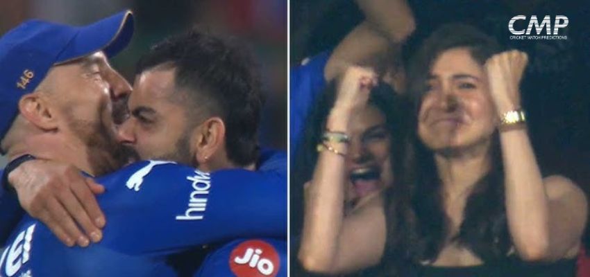 Kohli Anushka Cheer Wildly After RCB’s Epic Run Chase