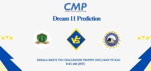 MAP vs KAG Dream11 Prediction Today Match Kerala Men's T20 Challenger Trophy 2025 Match 3 Fantasy Tips