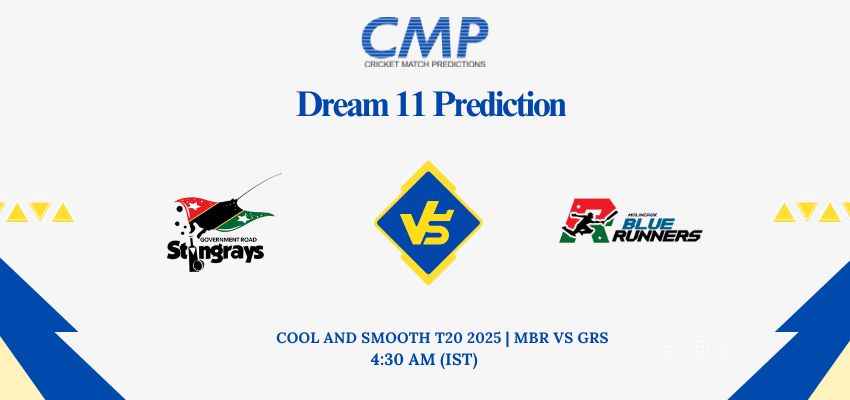 MBR vs GRS Dream11 Prediction Today Match Cool and Smooth T20 2025 Match 8 Fantasy Tips