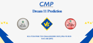 PEA vs RUB Dream11 Prediction KCA TCM Pink T20 Challengers 2025 Match 13 Fantasy Tips