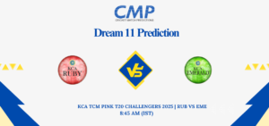RUB vs EME Dream11 Prediction KCA TCM Pink T20 Challengers 2025 Match 7 Fantasy Tips