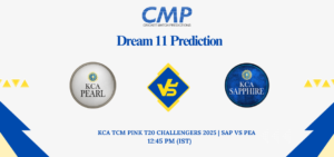 SAP vs PEA Dream11 Prediction KCA TCM Pink T20 Challengers 2025 Match 8 Fantasy Tips