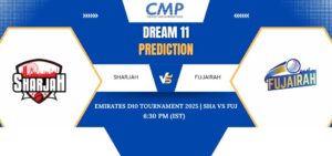 SHA vs FUJ Dream11 Prediction Today Match Emirates D10 Tournament 2025 Match 18 Fantasy Tips
